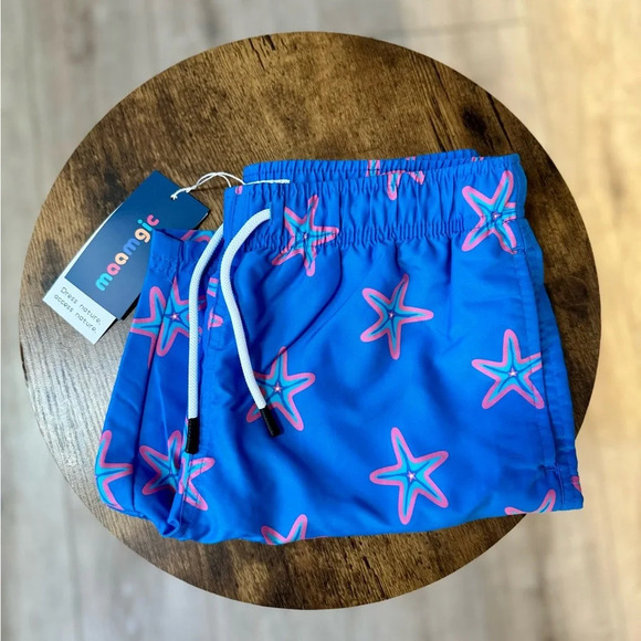 Maamgic Swim Trunks Boys Size 10-12 Brand New With Tags - Picture 1 of 4